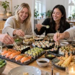 Sushi som fællesmiddag: Når alle omkring bordet gerne vil vælge selv
